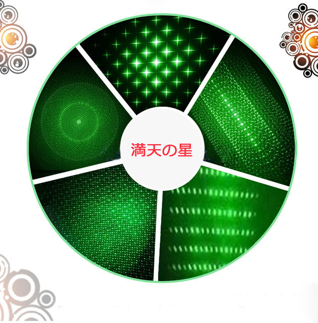 豪華な 50mw緑レーザーポインター　工事、旅行、冒険、アウトドア、天体観測用