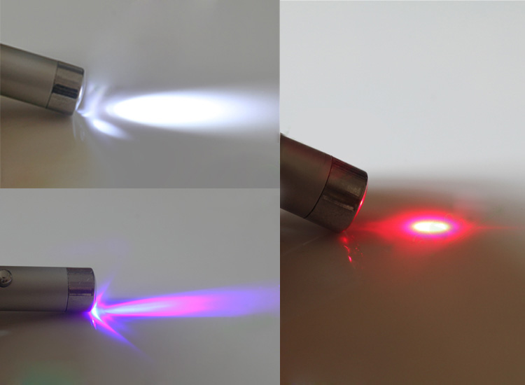 5mw LEDライト付きレーザーポインター　登山キーホルダー搭載