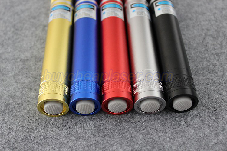 上品な豪華な　新品1w 青色レーザーポインタ高出力5in1照射形状可変　瞬間点火