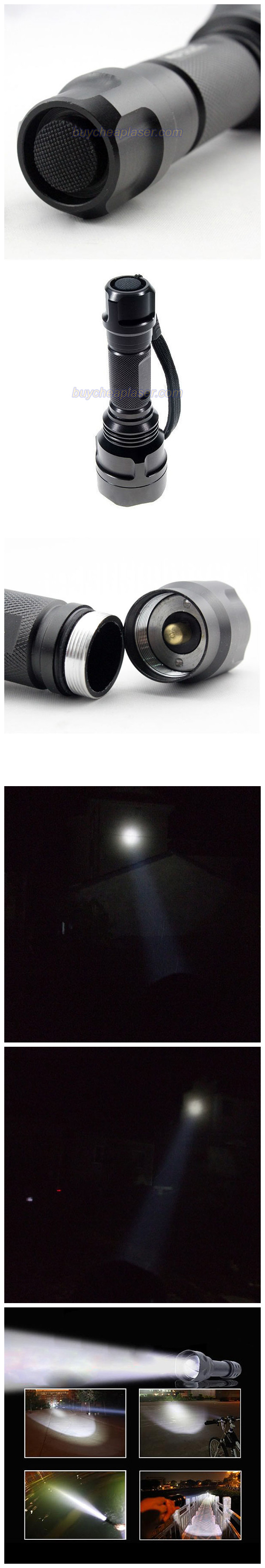 超強力ズームLED懐中電灯